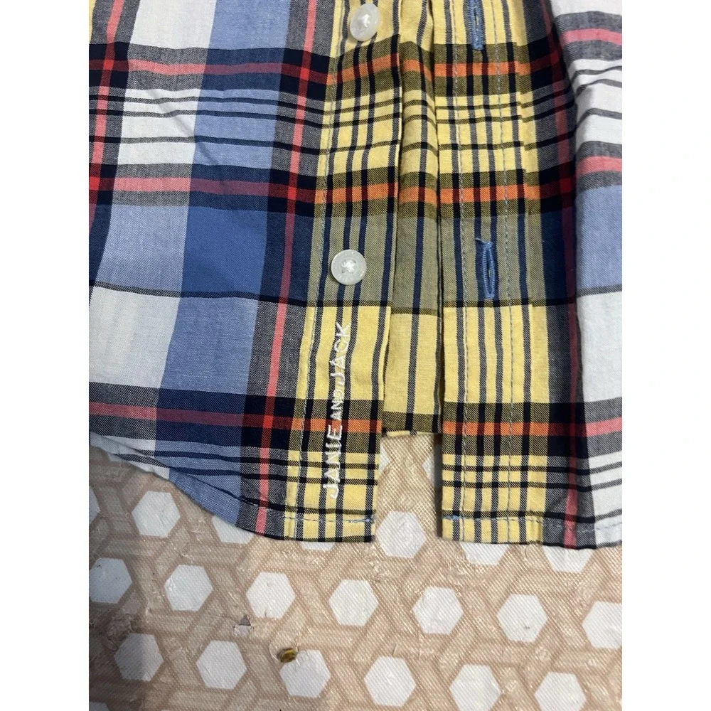Baby Boys Size‎ 18- 24 Months Janie And Jack Plaid Button Down Dress Shirt